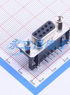 原装正品 D-DMR009PF-D002 弯插9P 母头 D-Sub/VGA连接器