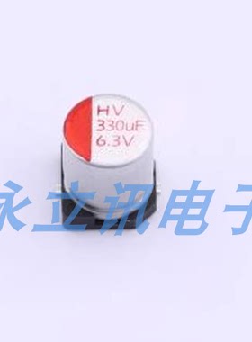 原装 HV0J337M0607PZ 固态电容 330uF ±20% 6.3V SMD,D6.3xL7.7m