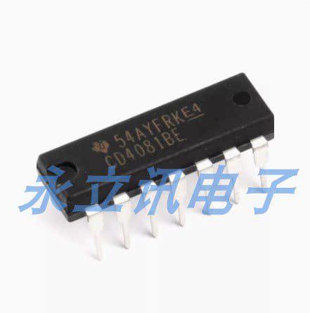 原装正品 直插 CD4081BE DIP-14 逻辑芯片 四2输入端与门