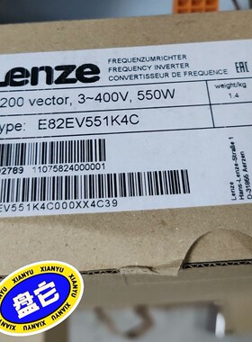 伦茨变频器E82EV551K4C E82EV551-4C全新全新拍前请询价