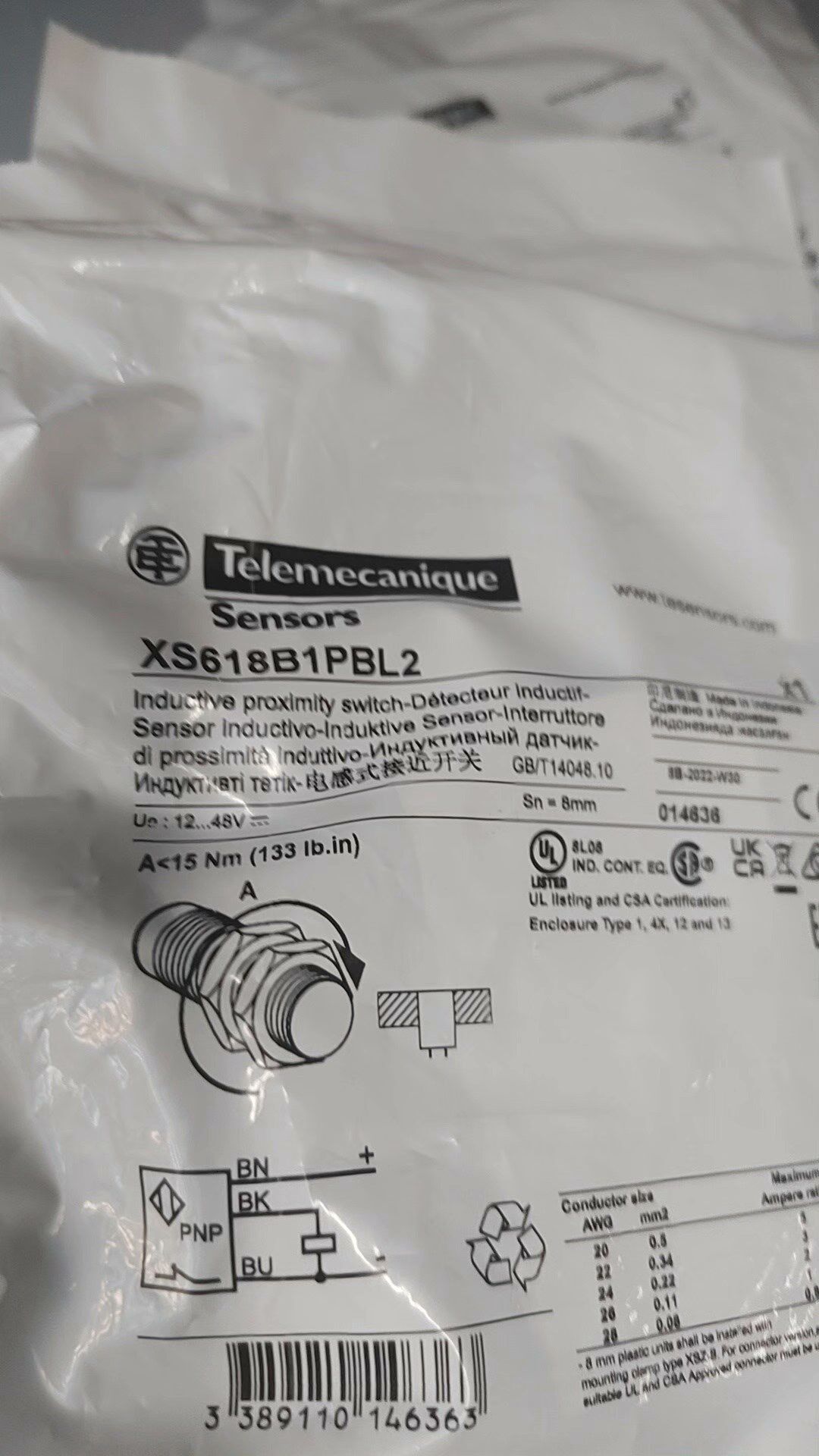 施耐德XS618B1PBL2拍前请询价