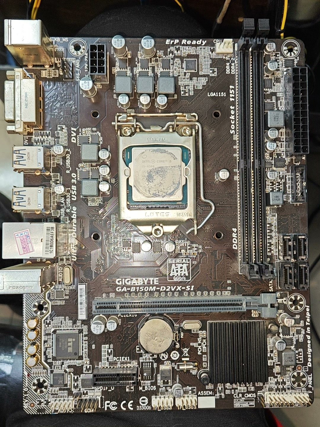 技嘉  b150m-d2vx-si主板 带原装挡板全新原装拍前请询价