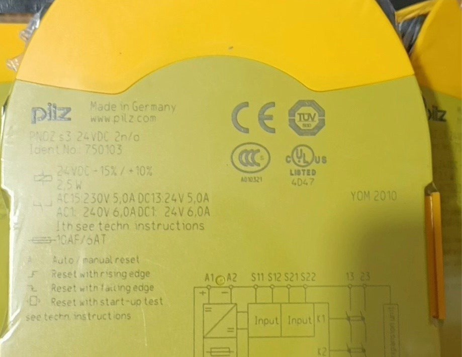 PILZ皮尔兹安全继电器750103拍前请询价