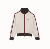 秋冬款 美式 夹克休闲开衫 小立领运动套装 复古条纹宽松套装