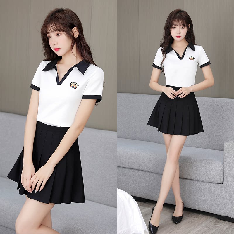 夜场工衣减龄套装显瘦夜总会女装沐足足疗spa衣服足浴技师工作服