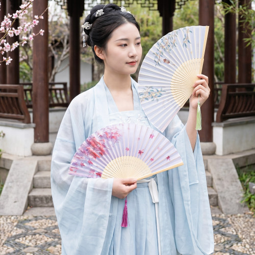 折叠扇子夏日随身便携扇子