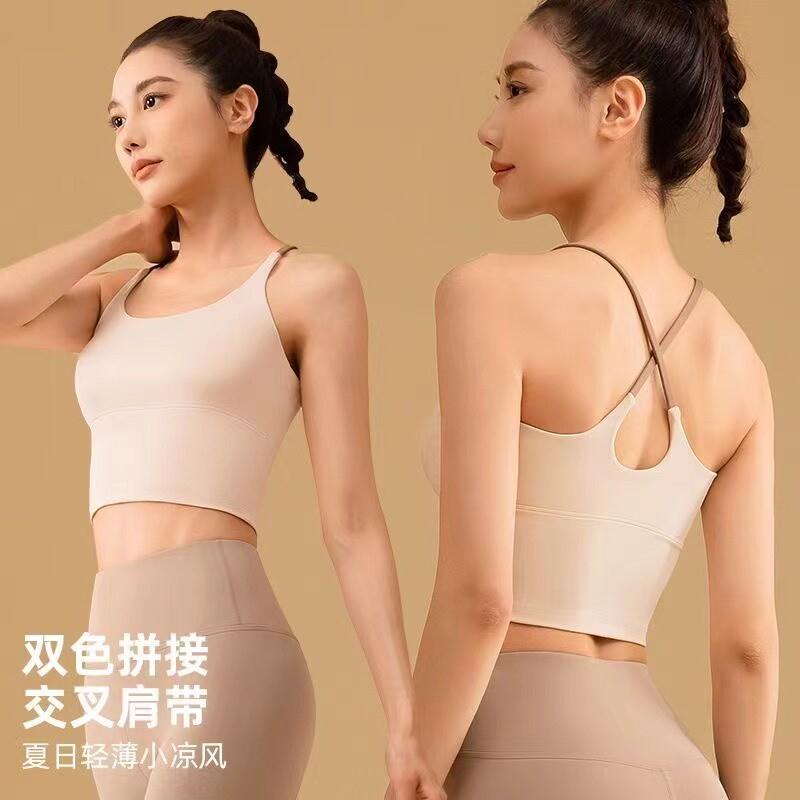 速干背心泳衣上衣潜水服打底带胸垫游泳内衣女运动紧身吊带聚拢薄