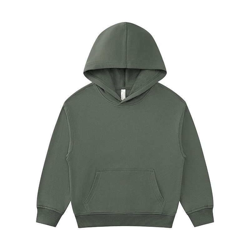 儿童简约休闲全棉卫衣定制印LOGO