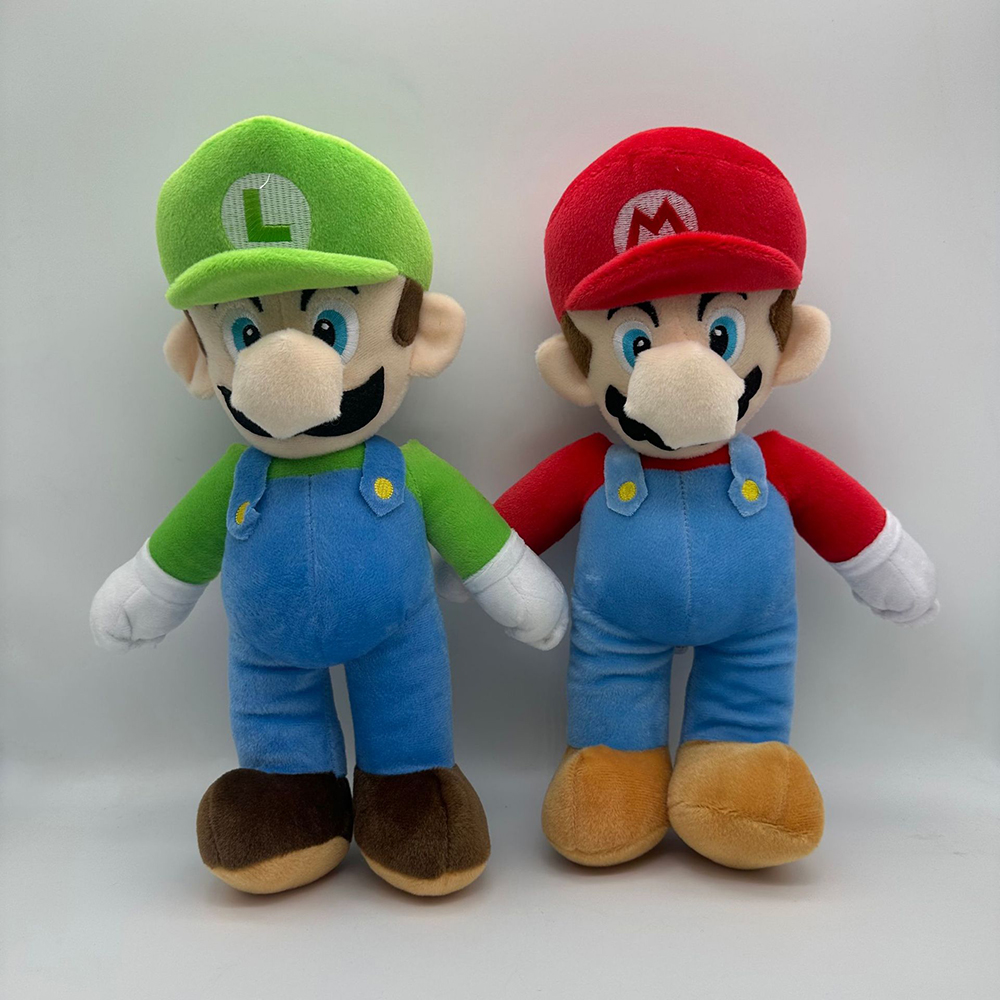 马里奥超级玛丽马力欧路易吉路易毛绒公仔玩具玩偶