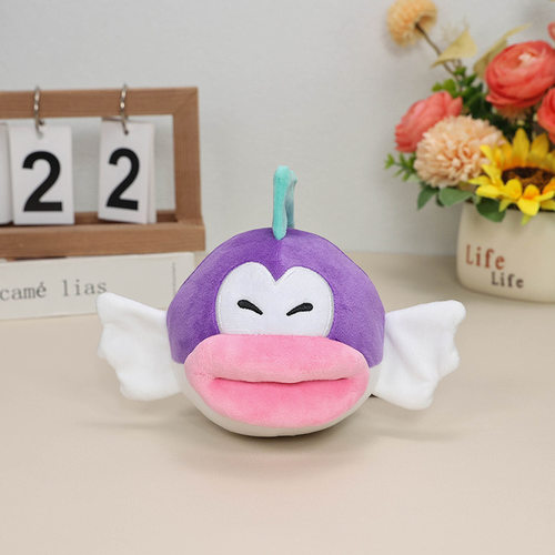 超级玛丽马里奥Cheep Chomp寿司大嘴鱼毛绒公仔玩具玩偶娃娃