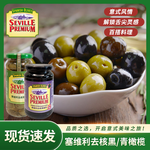 西班牙进口去核青橄榄罐头