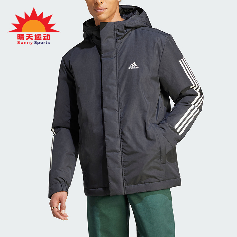Adidas/阿迪达斯男子连帽棉服