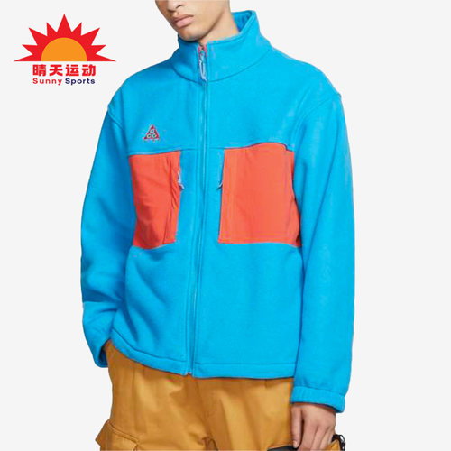 耐克男子休闲保暖抓绒夹克外套