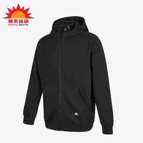 阿迪达斯春季运动男子连帽外套