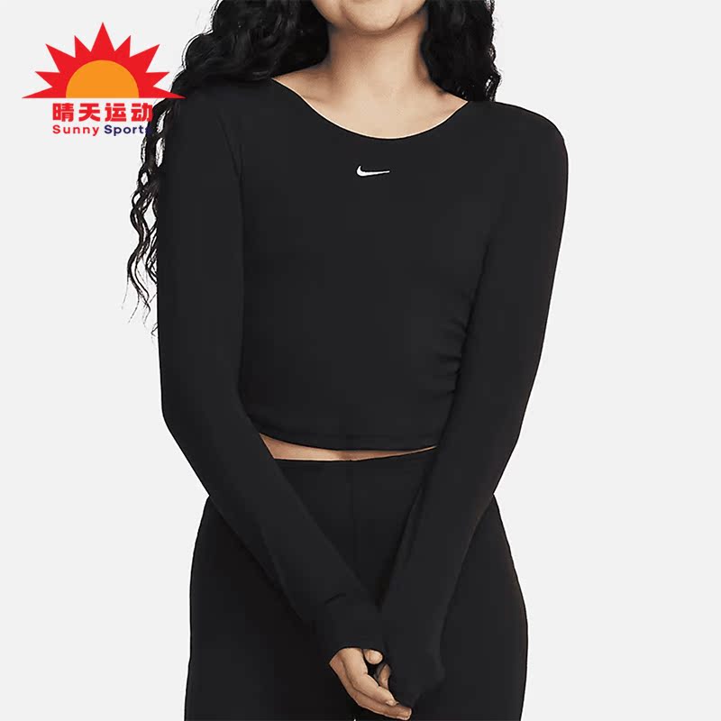 Nike/耐克正品新款女士弹力透气休闲运动长袖T恤FN3662-010