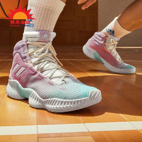 Adidas/阿迪达斯正品PRO BOUNCE 2018男女运动篮球鞋IG4496