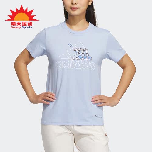 Adidas/阿迪达斯女子印花短袖