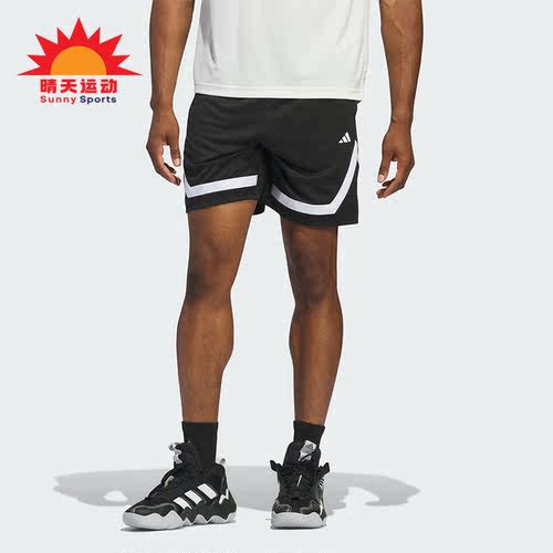 阿迪达斯男宽松运动短裤