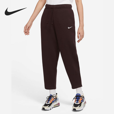 耐克加绒长裤宽松针织女子卫裤