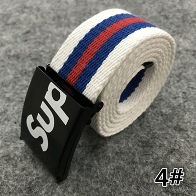 男士帆布腰带平滑扣个性学生军训