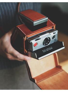 手工制牛皮相机包SX70速写包折叠包一次成像相机alpha1 model2包