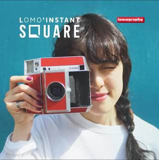 玻璃镜头 Lomo拍立得相机复古一次成像 Instant Square 创意方形