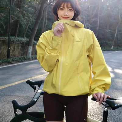 卡盛黄色三合一冲锋衣外套