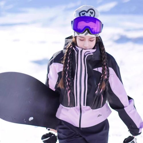 卡盛黑色高级感滑雪套装2025新款