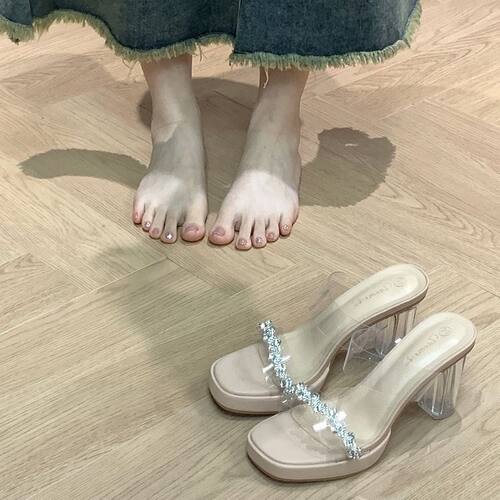 其他粗跟韩版水钻女鞋