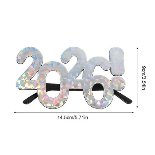 2026 Christmas Happy New Year Glasses Sunglasses Cosplay Pro