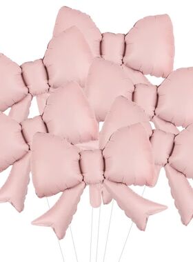 5/10Pcs Pink Bow Balloon 21inch Bow Tie Shaped Foil Balloon