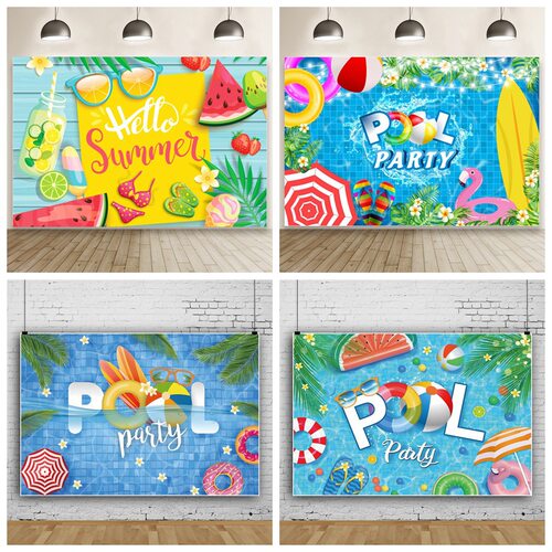 Summer pool party swimming ring photo material photo studio