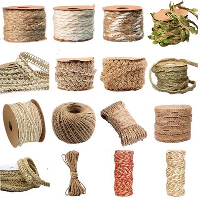 5Meter Natural Jute Ribbon Crafts Rope String DIY Wedding Ju