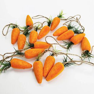 Carrots Artificial Easter Carrot Pendant Decoration 10Pcs