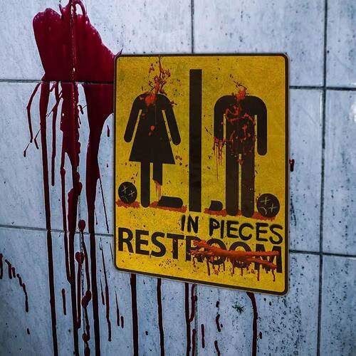 Halloween Horror Night Mural Stickers Bloody Stickers Bathro