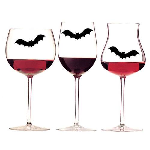 20pcs Mini Bats Vinyl Sticker Decal Halloween Decoration, DI