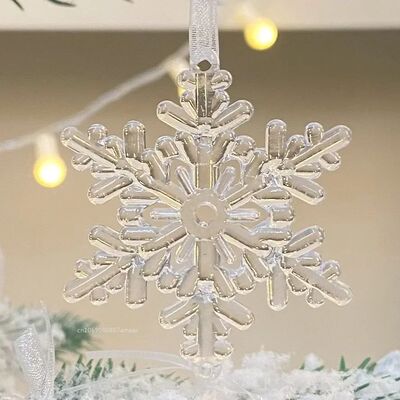 3pcs/bag  Christmas Decorations Christmas Transparent Snowfl