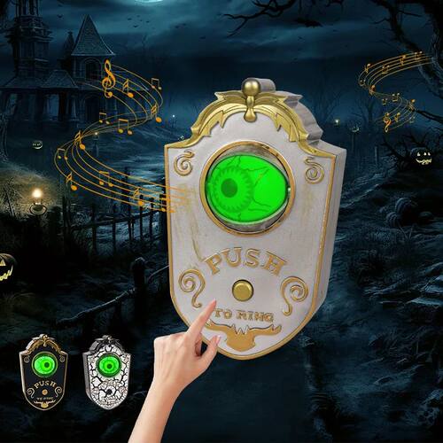 Halloween Decoration LED Hanging One-Eyed Doorbell Glowing E
