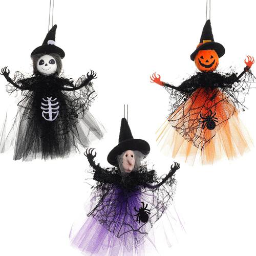 Halloween Decoration Hanging Skull Head Terror Park Decor Wi