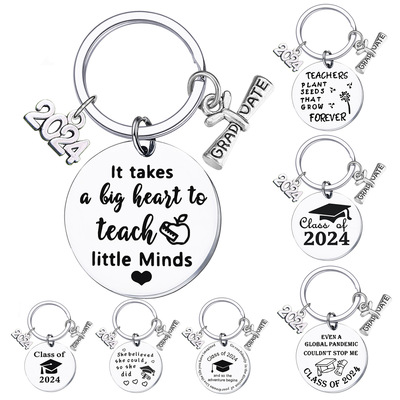 2024 Class of  Graduation Gift Keychain, Graduation Pendant