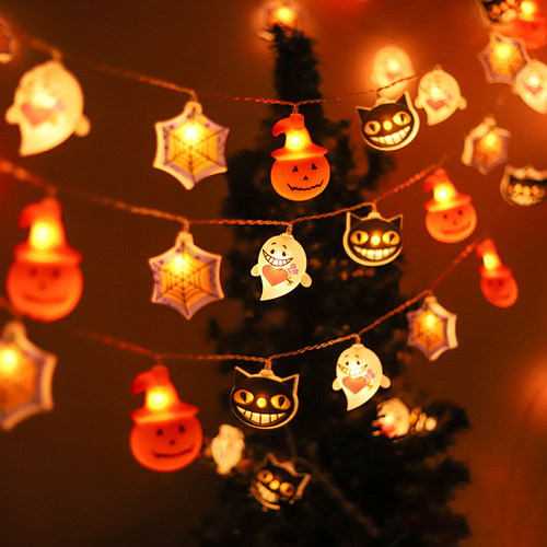 1.5M 10LED Halloween Pumpkin Ghost Light String Halloween