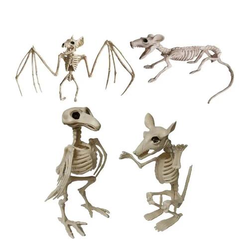 Halloween Animal Skeleton Bones, Horror Ornaments, Creepy De