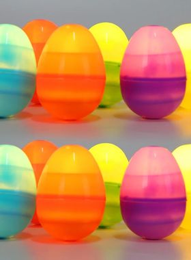 Glow-in-the-Dark Luminous Easter Eggs Plastic Gashapon Easte