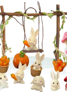 Easter Party Baking Supplies Easter Rabbit Mini Figurines Bu