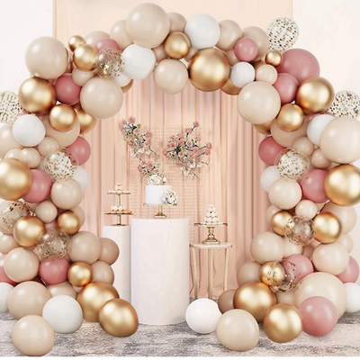 Tender Pink Gold Balloon Garland Arch Kit Wedding Birthday