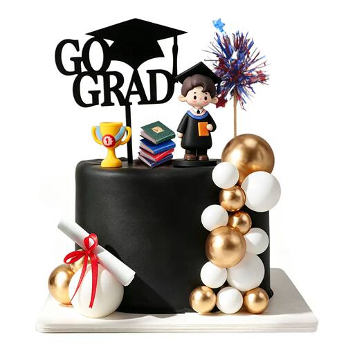 Boy/Girl Graduate Cake Topper Kit with 