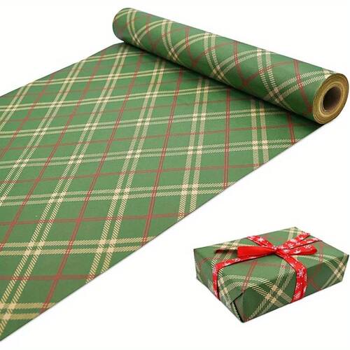 Extra Wide 43cm x 3m (16.9in x 118in) Christmas Wrapping Pap