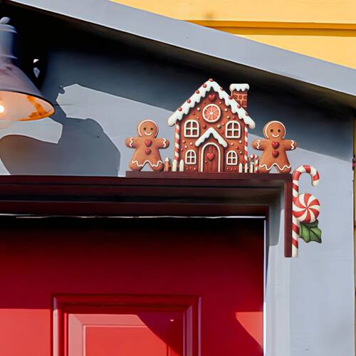 Christmas Santa Claus Wooden Door Frame Decoration Merry Chr