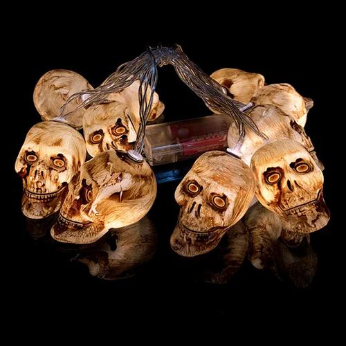 1.5M 10LED Halloween Horror Pumpkin Skull Led String Light B