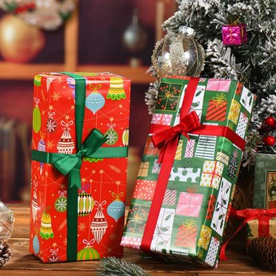 50x70cm 1 Roll Christmas Gift Wrapping Paper with Snowflake,